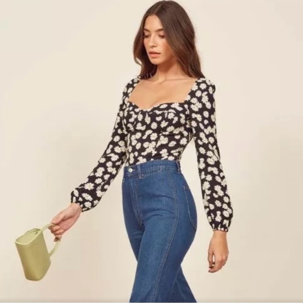 Reformation Daisy Chain Reign Top - XS